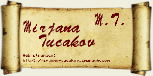 Mirjana Tucakov vizit kartica
